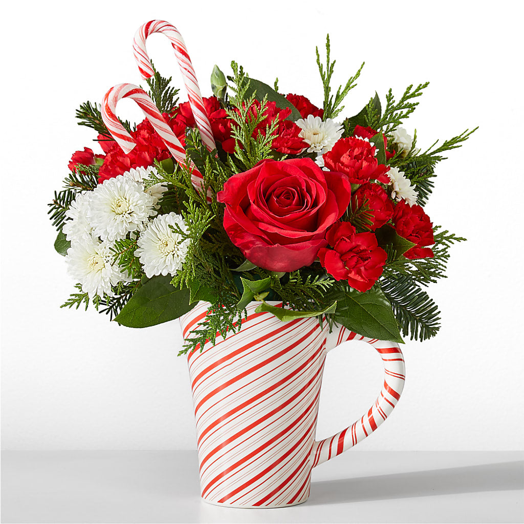 Peppermint Swirl Mug – Foryouflower.com, Tontitown AR