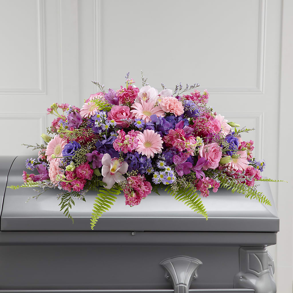 Glorious Garden Casket Spray – Foryouflower.com, Tontitown AR