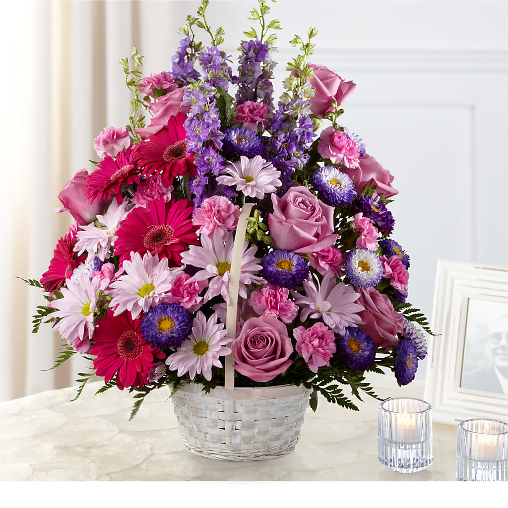 Pastel Peace Basket – Foryouflower.com, Tontitown AR