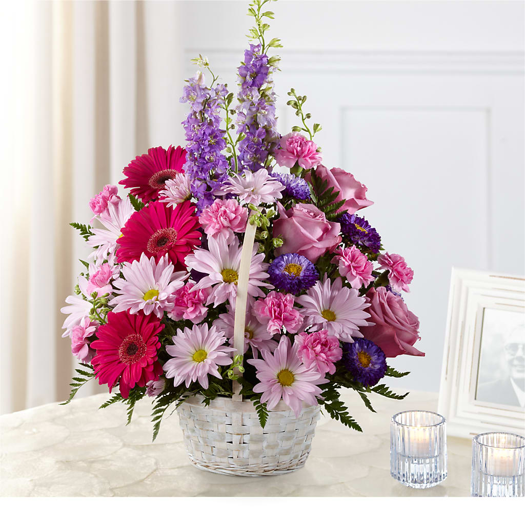 Pastel Peace Basket – Foryouflower.com, Tontitown AR