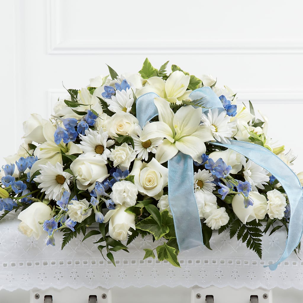 Tender Treasure Casket Spray – Foryouflower.com, Tontitown AR