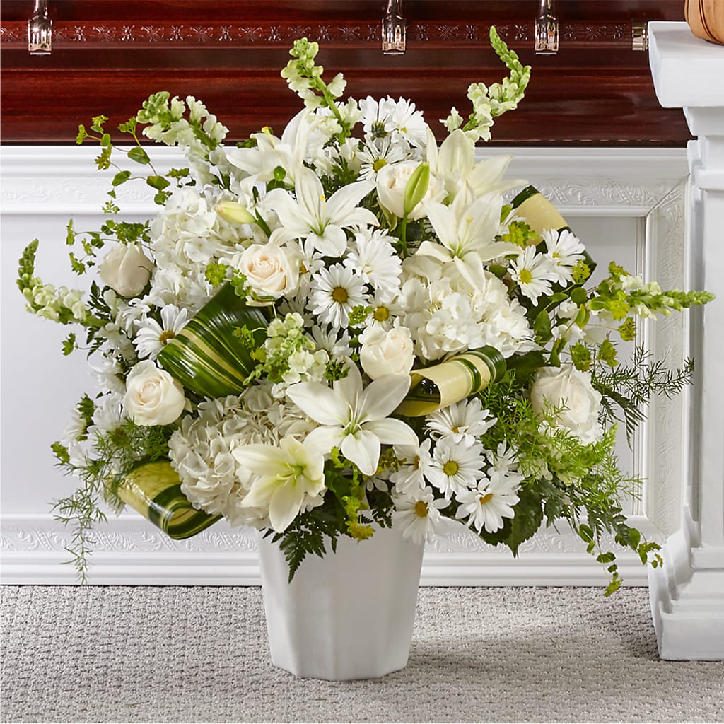 Thoughts of Tranquility Floor Basket – Foryouflower.com, Tontitown AR