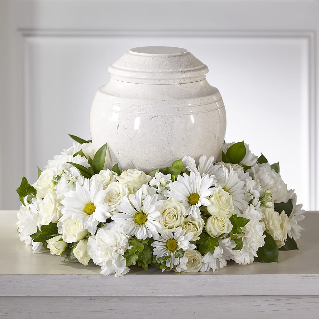 Ivory Gardens Cremation Adornment – Foryouflower.com, Tontitown AR