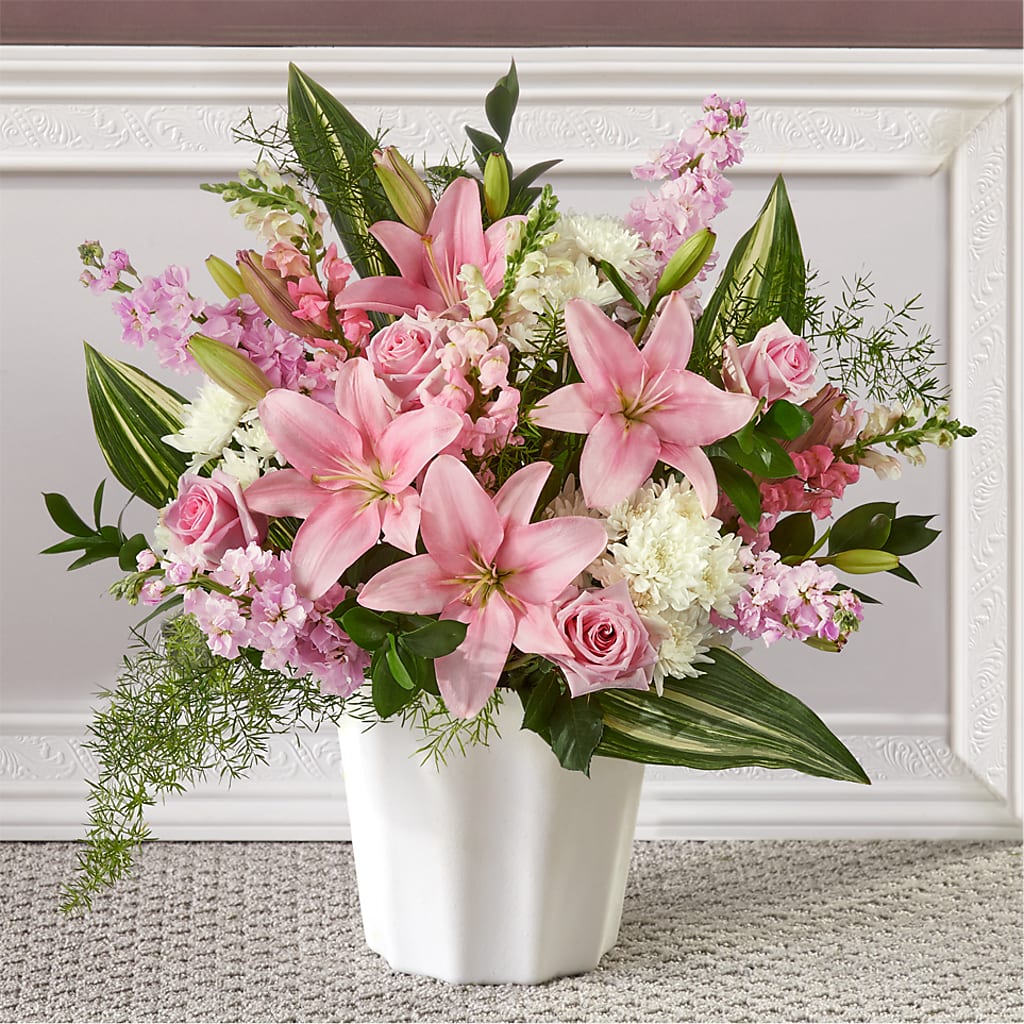 Simply Serene Floor Basket – Foryouflower.com, Tontitown AR
