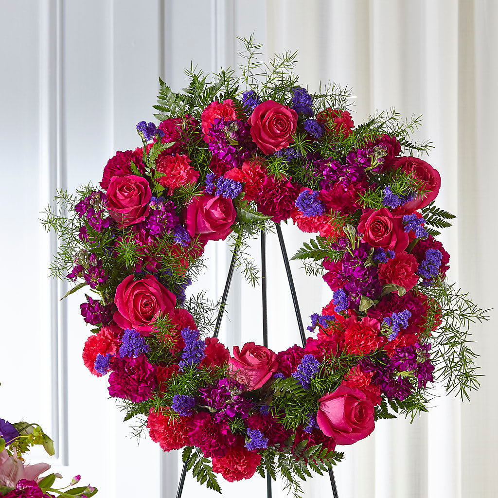 Calming Colors Wreath – Foryouflower.com, Tontitown AR