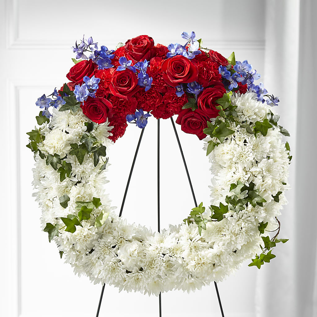 Patriotic Passion Wreath – Foryouflower.com, Tontitown AR