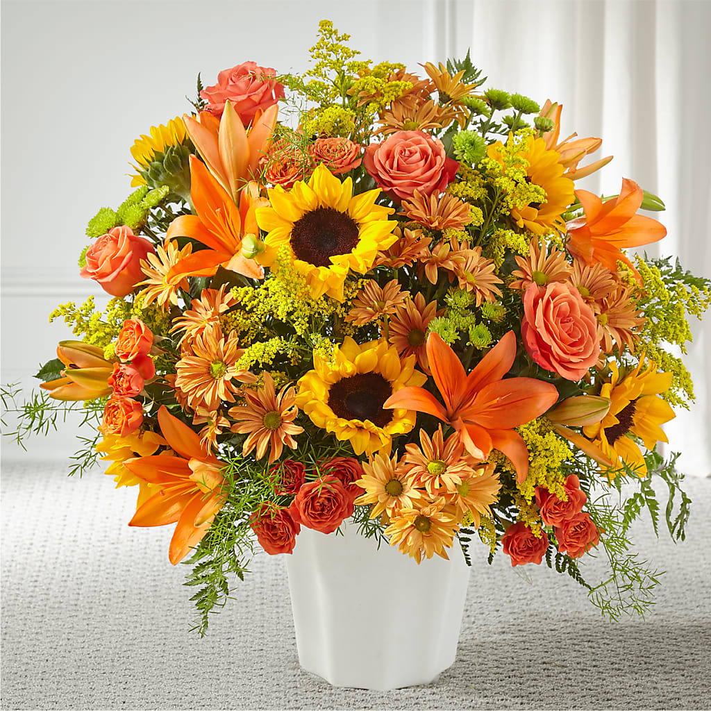 Harvest Thoughts Floor Basket – Foryouflower.com, Tontitown AR
