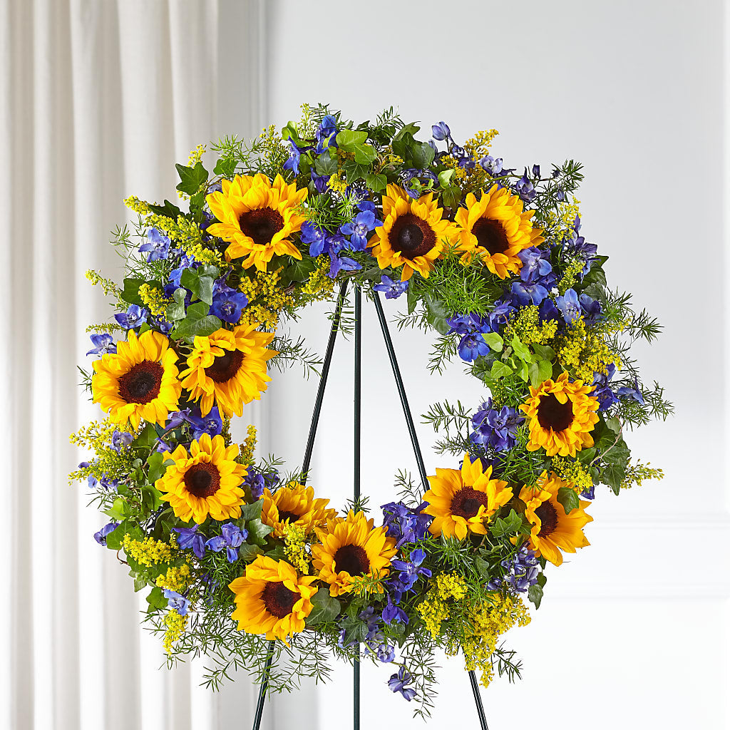Bright Rays Wreath – Foryouflower.com, Tontitown AR