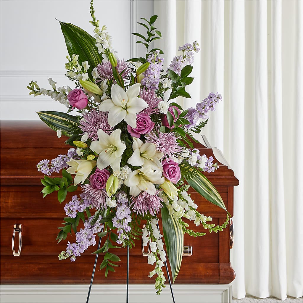 Grateful Hearts Standing Spray – Foryouflower.com, Tontitown AR