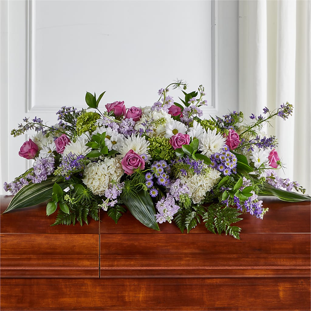 Meadows of Serenity Casket Spray – Foryouflower.com, Tontitown AR