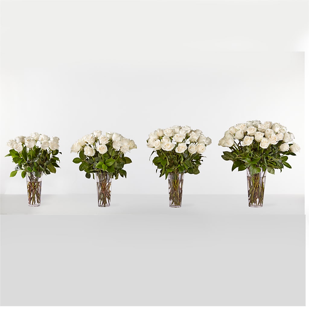 Long Stem White Rose Bouquet –  Foryouflower.com, Tontitown AR