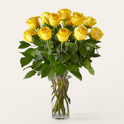Long Stem Yellow Rose Bouquet –  Foryouflower.com, Tontitown AR