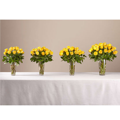 Long Stem Yellow Rose Bouquet –  Foryouflower.com, Tontitown AR