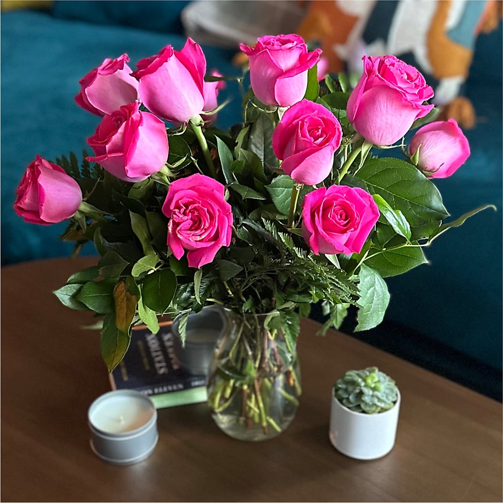 Long Stem Pink Rose Bouquet –  Foryouflower.com, Tontitown AR