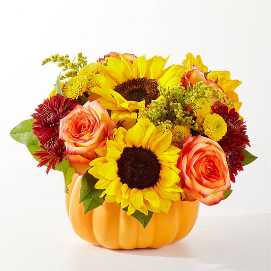 Golden Gourd Pumpkin Bouquet –  Foryouflower.com, Tontitown AR