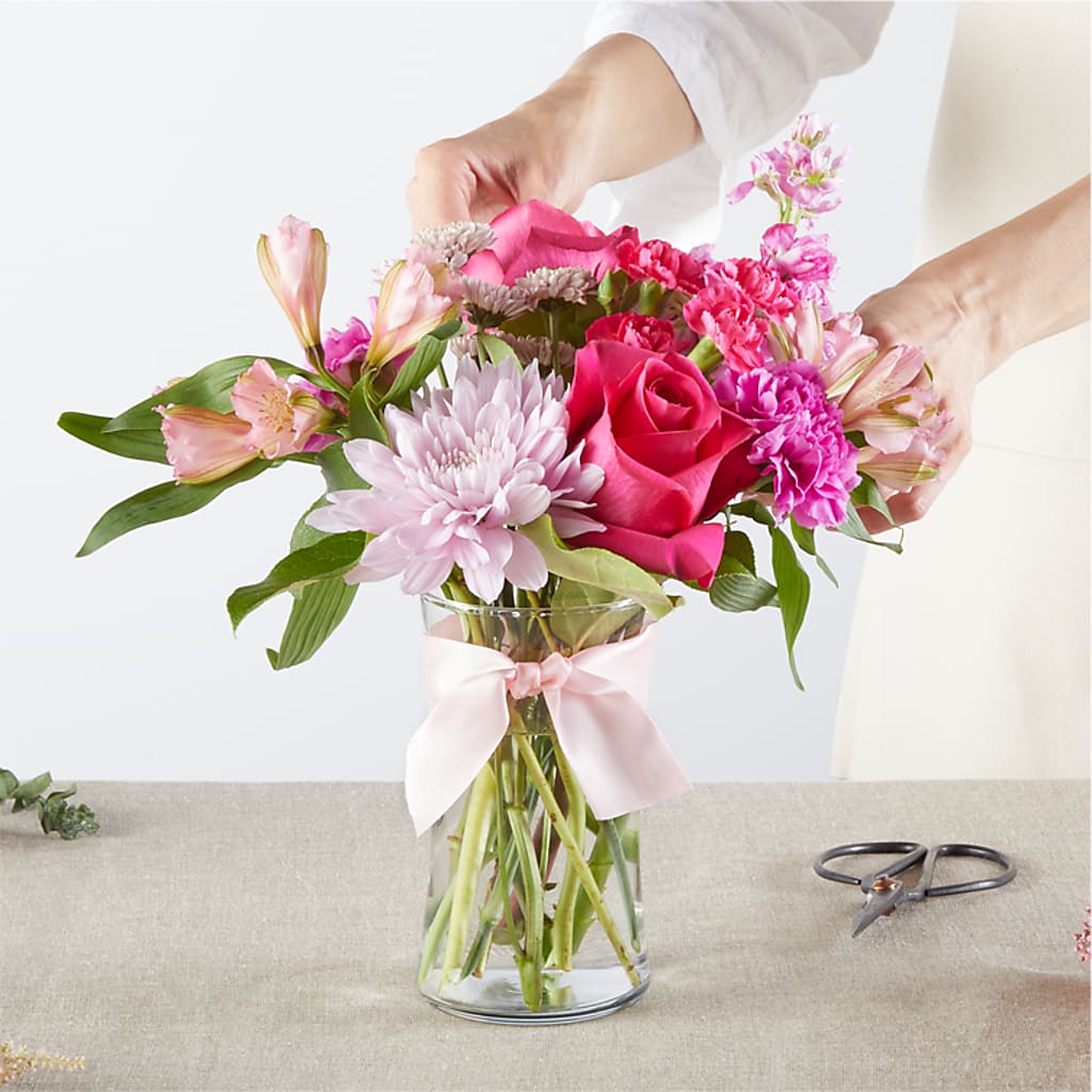 Pink Ribbon - A Florist Original –  Foryouflower.com, Tontitown AR