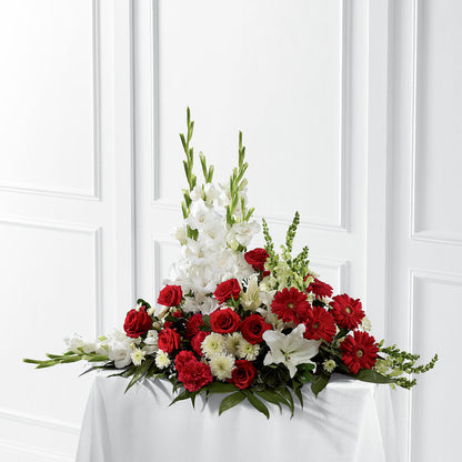 Crimson & White Arrangement –  Foryouflower.com, Tontitown AR