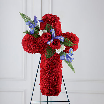 Faithful Hero Floral Cross –  Foryouflower.com, Tontitown AR