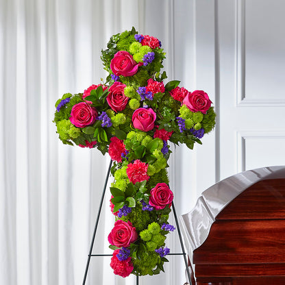 Tribute Rose Floral Cross –  Foryouflower.com, Tontitown AR