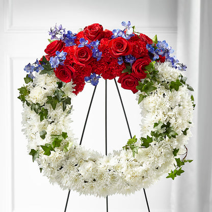 Patriotic Passion Wreath –  Foryouflower.com, Tontitown AR