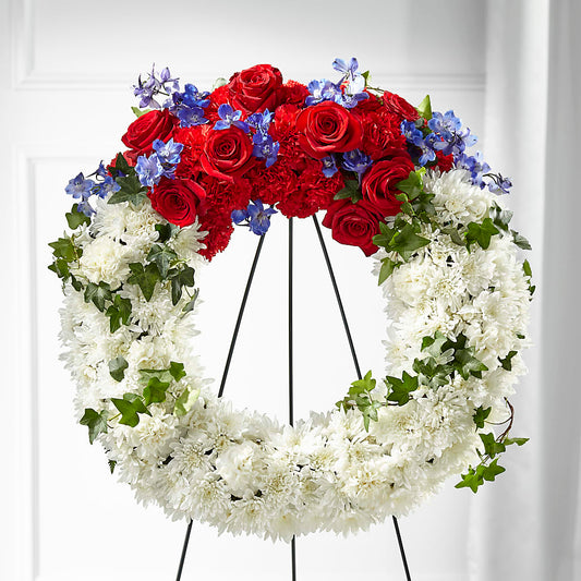 Patriotic Passion Wreath –  Foryouflower.com, Tontitown AR