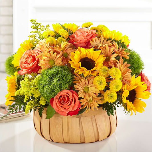 Harvest Sunflower Basket –  Foryouflower.com, Tontitown AR