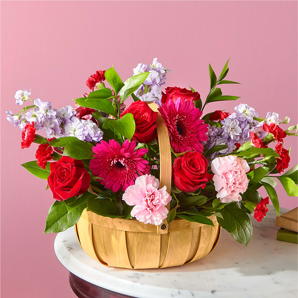 Pink Picnic Basket –  Foryouflower.com, Tontitown AR