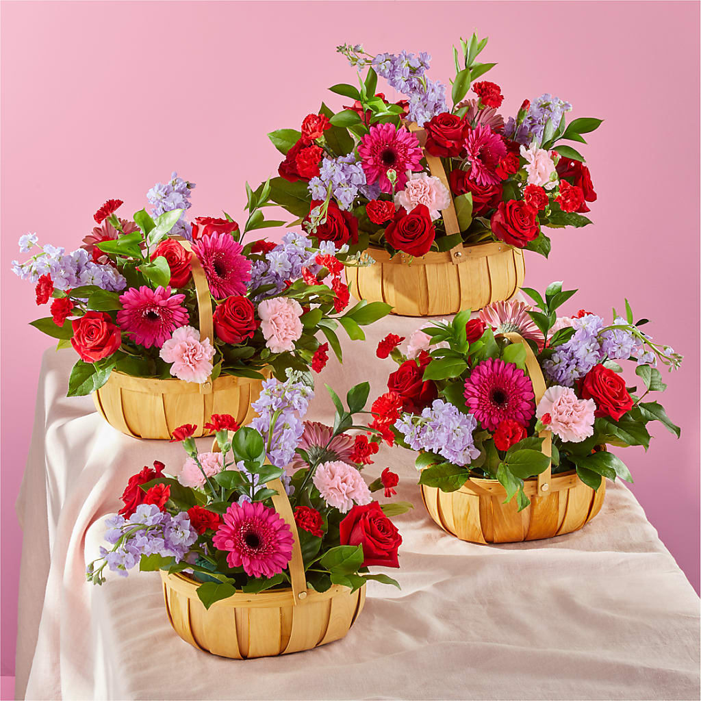 Pink Picnic Basket –  Foryouflower.com, Tontitown AR